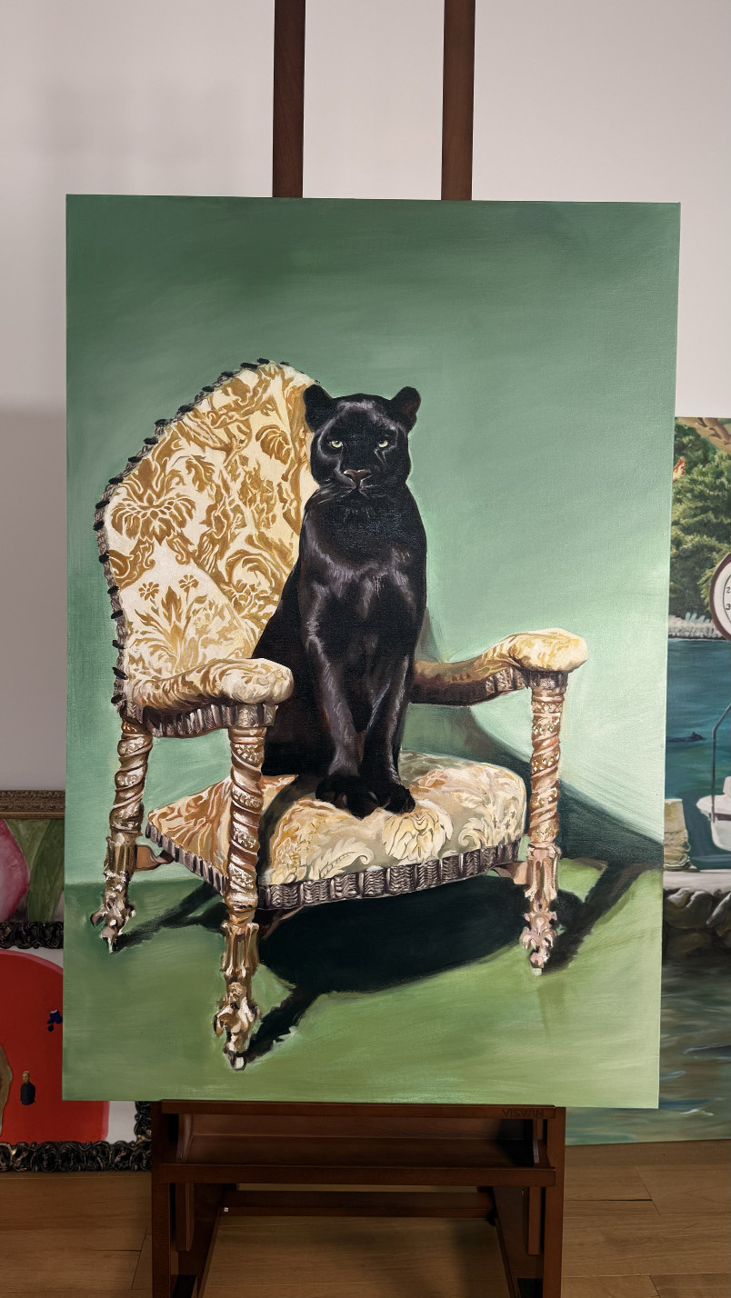 Panther on Gaudí's Chair